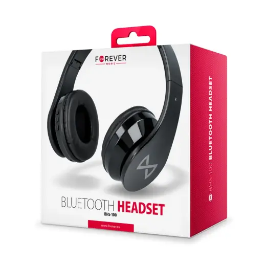 Forever Bluetooth headphones BHS-100 black Foto 4