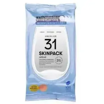 VT Cosmetics 31 Smooth Skinpack 100 Sheets Retinol - Tonizační tamponky 210ml