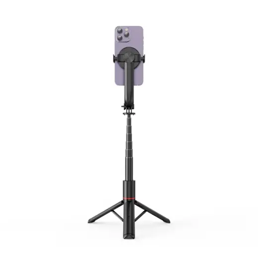 Tech-Protect L04S Bluetooth selfie stick with tripod up to 95cm and 360 head - black Фото num