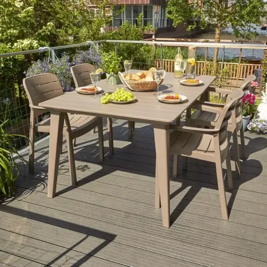 Dārza krēsls Tisara bēšs Foto 3