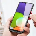 Dux Ducis Fino case covered with nylon material for Samsung Galaxy A22 4G gray Photo