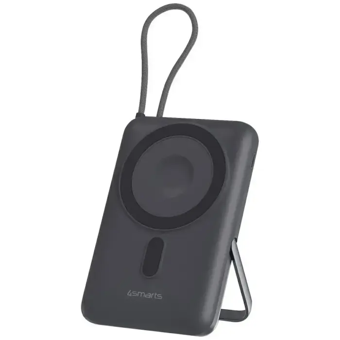 Внешний аккумулятор (powerbank) 4smarts Enterprise Pocket | 10 000 мА·ч | 22.5 Вт | Wireless | серый