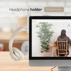 Headphone holder for the monitor white Foto 3