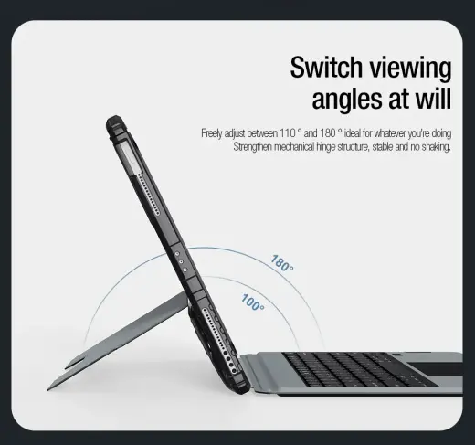 Nillkin Bumper Combo Keyboard Case (Backlit Version) for iPad 12.9 Pro 2020|2021|2022 Black Фото num