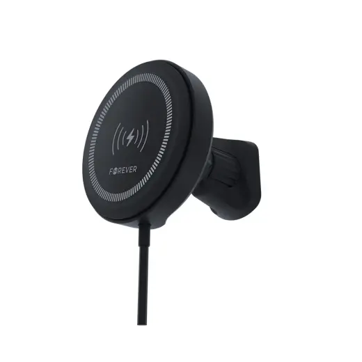 Forever car holder for air vent MACH-300 magnetic with wireless charging black Qi2 15W Foto 1