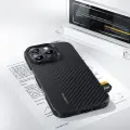 Benks Montage Armor Air Kevlar PC Frame 600D+1500D чехол с поддержкой MagSafe для телефона iPhone 16 Pro Max чёрный — Фото 4