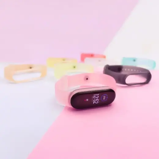 Silicone strap for Xiaomi Mi Band 5 / 6 wristband strap - gold Фото num