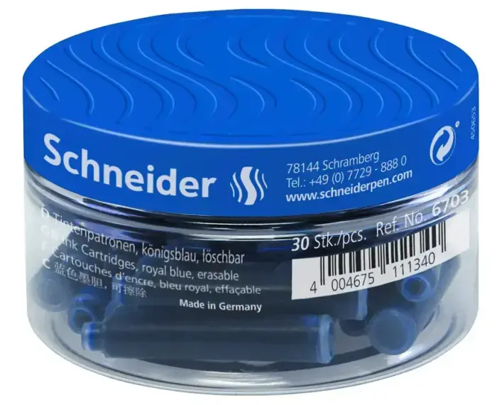 Tintes kapsulas SCHNEIDER 30 gab., zilā krāsā Foto 4