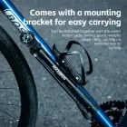 Rockbros 42310006001 bicycle pump with pressure gauge - black Foto 4