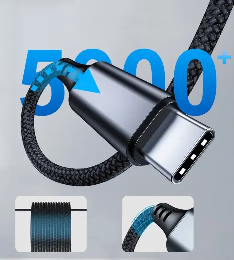 Choetech AUX006 USB-C | mini jack 3.5mm cable 1 m - black Foto 4