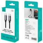 USAMS U91 data transfer and charging cable | USB-C to USB-C | 60W | 1m | gray — Photo 5