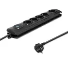 Qoltec Surge protector | 5 sockets | 3m | Black — Foto 2