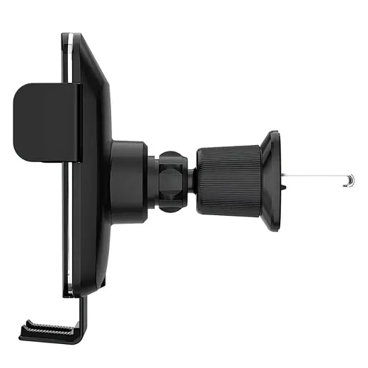 Wozinsky WEDZ-3Y8S clamp car holder with 15W inductive charger for phone on the air vent - black Фото num