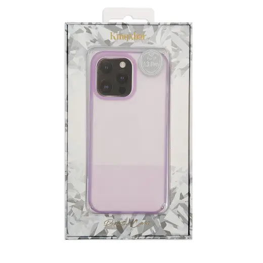 Kingxbar Plain Series case cover for iPhone 13 Pro silicone case purple Photo