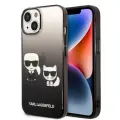 Karl Lagerfeld Gradient Karl and Choupette Case for iPhone 14 Plus Black — Foto 1