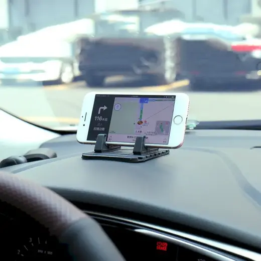 Silicone Car Phone Holder Dashboard Desktop Stand black Foto 9