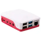 Raspberry Pi 4 Model B Official Case, Plastic, Red/White — Photo 1