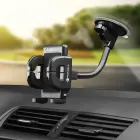 Car phone holder Forcell F-Grip Regular 17 cm windshield / dashboard / air vent black Photo