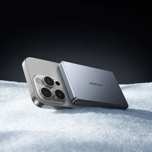 Joyroom JR-PBM08 Pro ārējais akumulators (powerbank) | 10000 mAh | 20W | Lightning, USB-C, Bezvadu, MagSafe | pelēks Foto 14