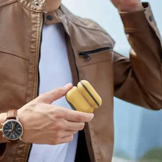 UNIQ Lyden DS AirPods Pro 2 gen (2022|2023) case yellow-gray|canary yellow-flint gray Foto 4