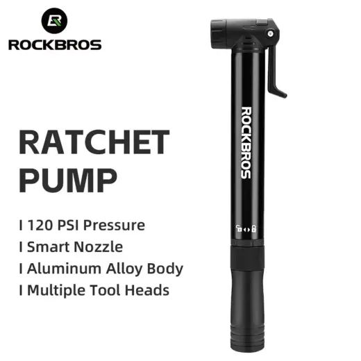 Rockbros 42320010001 Bicycle Pump Hand + Screwdriver - Black Foto 10