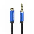TRRS 3.5mm Male to 3.5mm Female Audio Extender 5m Vention BHCLJ Blue Photo