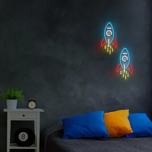 Neon PLEXI LED ROCKET multicolor NNE18 Neolia Фото num