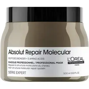 L'oreal Professionnel Absolut Repair Molecular Mascarilla Profesional Reparadora Sin Aclarado Para Cabello Dañado 500ml