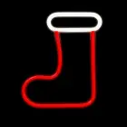 Neon LED CHRISTMAS SOCK white red FLNE23 Forever Light Foto 3
