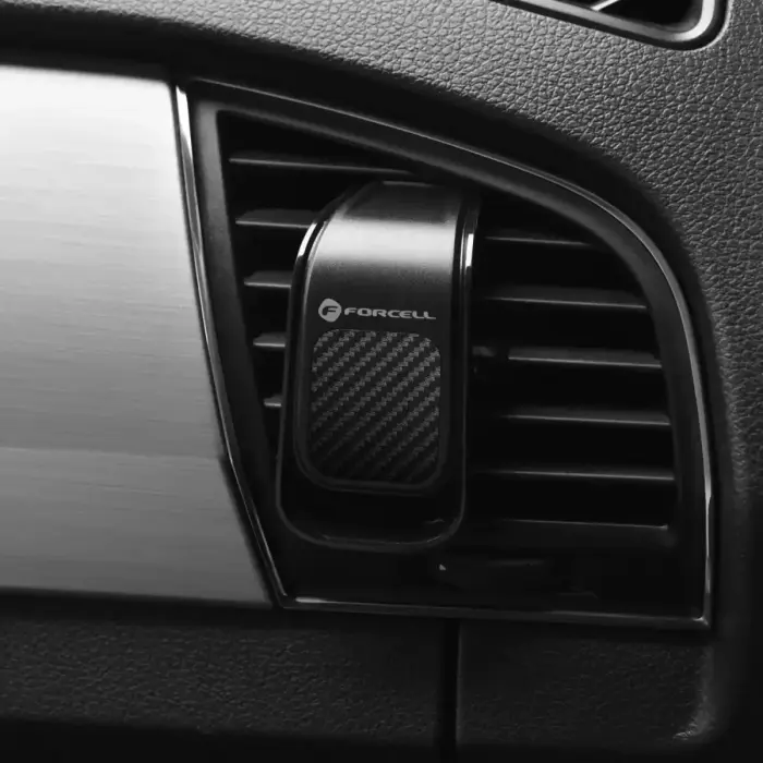 Car phone holder Forcell F-Grip Carbon B060 air vent black Photo