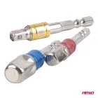 Color-coded socket adaptors 3el. 1/4" 3/8" 1/2" AMIO-04936 — Foto 3