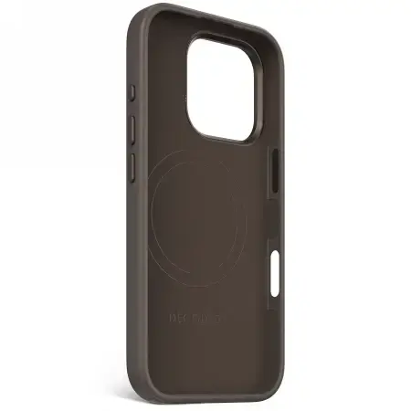 Decoded AntiMicrobial Silicone Stacks Backcover with MagSafe for iPhone 16 Pro - Dark Brown Фото num