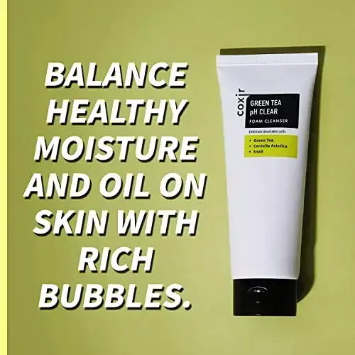 COXIR - Green Tea PH Clear Foam Cleanser - 150ml Photo