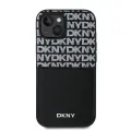 DKNY PU Leather Repeat Pattern Card Pocket Case for iPhone 15 Black — Foto 1