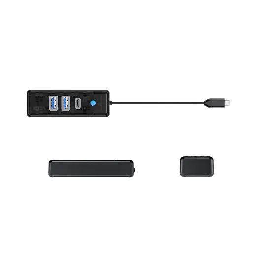 Orico PWC2U-C3 USB-C Hub | 2x USB-A 3.0 + 1x USB-C 3.0 - Black Фото num