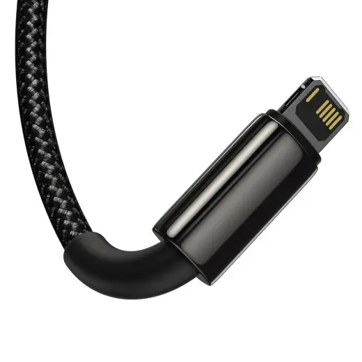 Baseus CAMLTWJ-01 3-in-1 datu pārraides un uzlādes vads | USB-A uz Micro USB, USB-C, Lightning | 66W | 1.5m | melns Foto 3