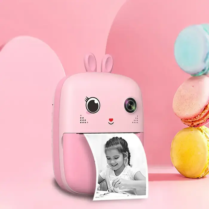 Mini Thermal Printer for Kids with Camera and Camcorder - Pink Foto 14
