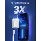 Choetech PD5007 USB-C PD 30W GaN wall charger - white Фото num