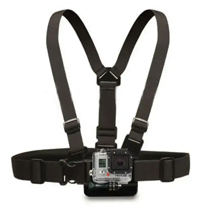 Chest Mount - Chest Harness for GoPro SJCAM Sports Cameras - Black Фото num