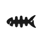 Fish-shaped headphone cable wrap - black — Фото 1