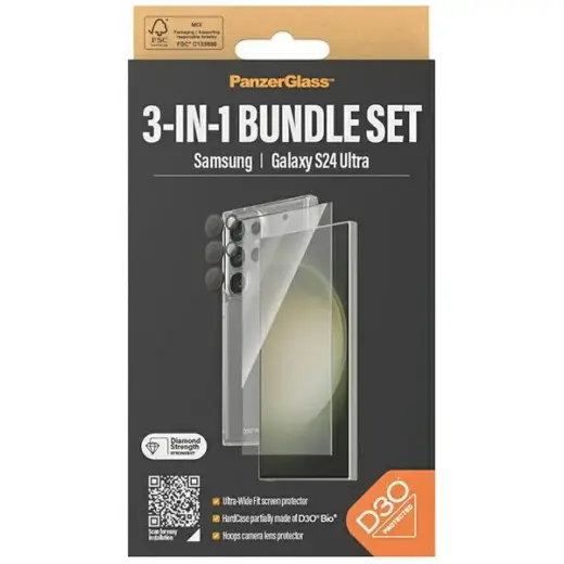 PanzerGlass Bundle 3in1 Sam S24 Ultra S928 Hardcase + Screen Protector + Camera Lens B1212+7352 Foto 4