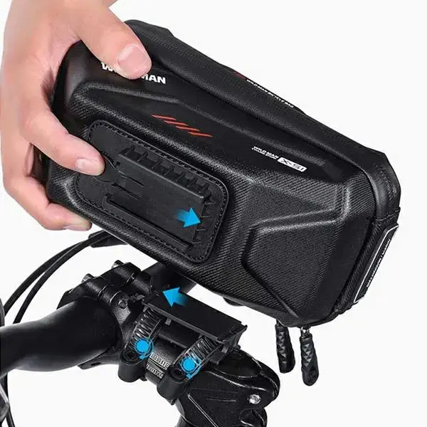 Etui|uchwyt rowerowy WILDMAN XS1 sakwa na ramę czarna|black Foto 4