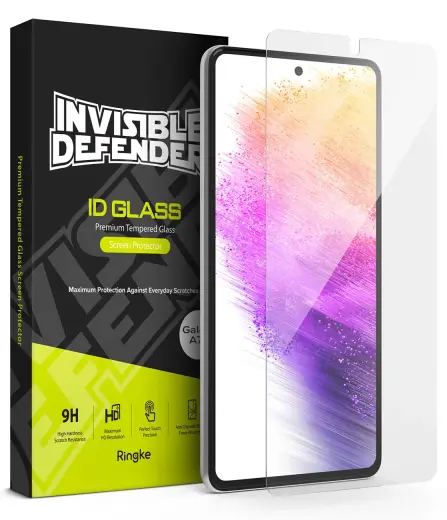 Ringke Invisible Defender ID Glass 2.5D 0.33mm aizsargstikls telefonam Samsung Galaxy A73 5G Foto 5