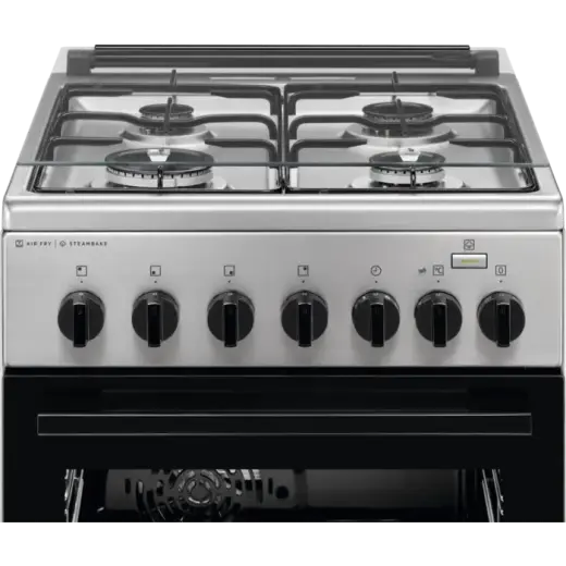 Electrolux 600.sērijas gāzes plīts ar elektrisko cepeškrāsni, melna, 50cm Photo