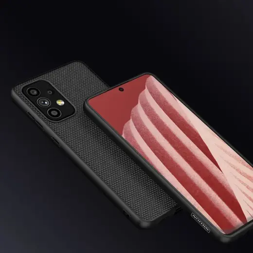 Nillkin Textured Case durable reinforced case with gel frame and nylon back for Samsung Galaxy A73 black Foto 10