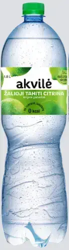 Dzeramais ūdens  AKVILE ar laima aromātu, viegli gāz., 1,5l