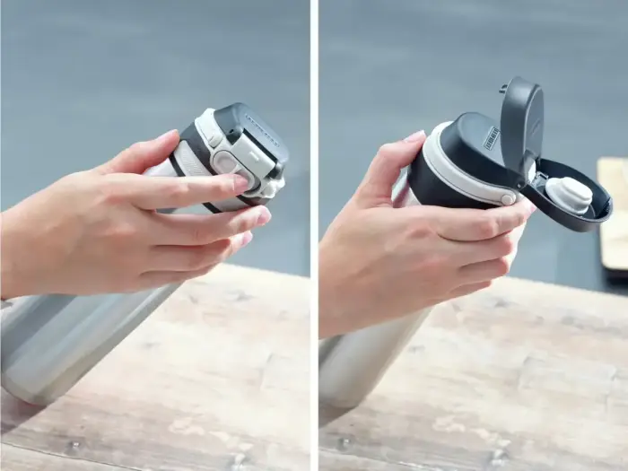 LEIFHEIT Termokrūze Flip 600ml sudraba krāsā Foto 5