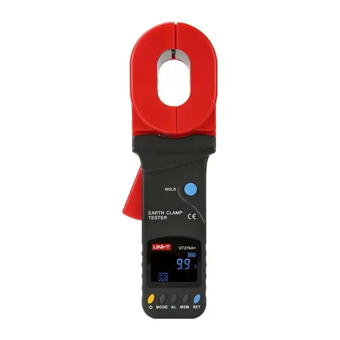 Klempu zemējuma testeris, 800?, 20 A, 32 mm, skaņas un vizuālais signāls, automātiskā izslēgšanās, LCD EBTN, UNI-T