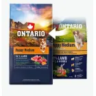 Barība kucēniem – Ontario Puppy Medium, Lamb and Brown Rice, 6,5 kg Foto 2