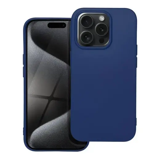 Soft phone case for iPhone 15 Pro blue